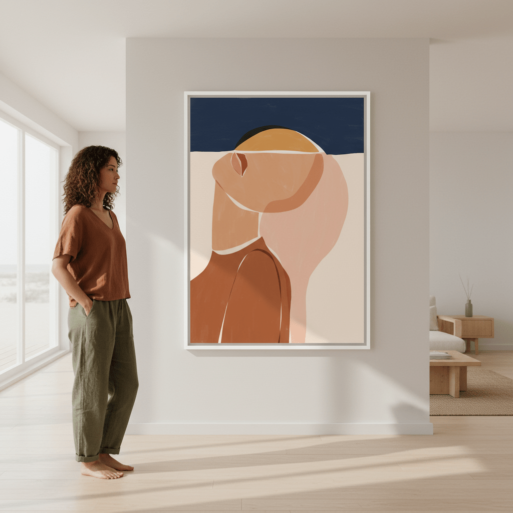 Half Face Half Sun by Ivy Green Illustrations wall - art - picture - poster