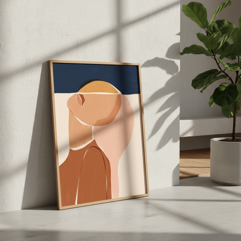 Half Face Half Sun by Ivy Green Illustrations wall - art - picture - poster