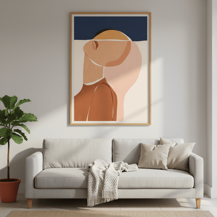 Half Face Half Sun by Ivy Green Illustrations wall - art - picture - poster