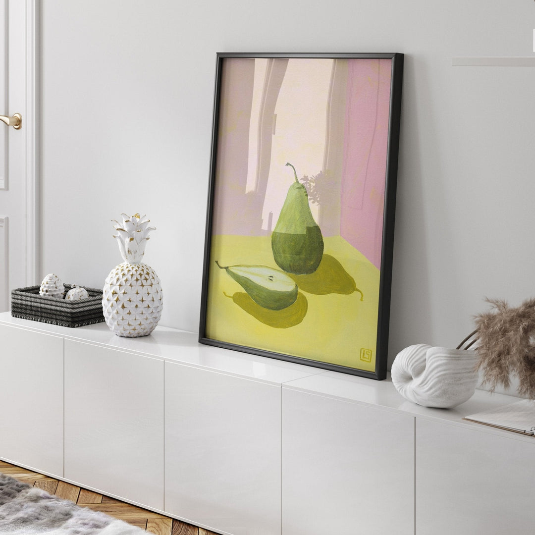 Hand Painted Pear Sunrise by Lucia Sankovic - Style My Wall