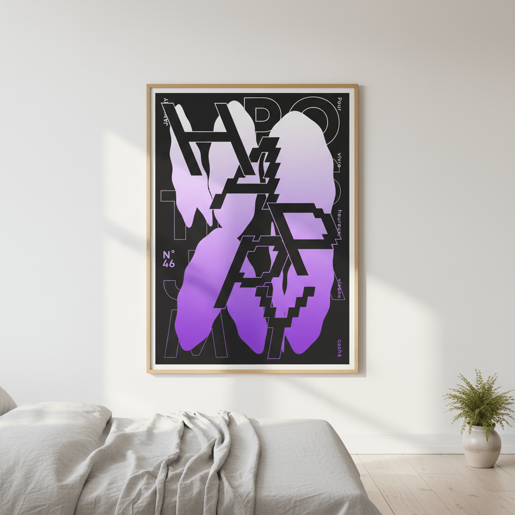 Happy by Jerome Bizien wall - art - picture - poster