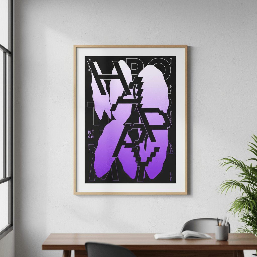 Happy by Jerome Bizien wall - art - picture - poster