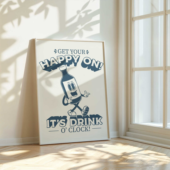 Happy Hour Drink O'Clock Wall Art - Style My Wall
