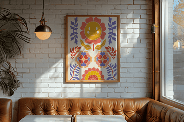 Happy Retro Flowers Artwork - Style My Wall