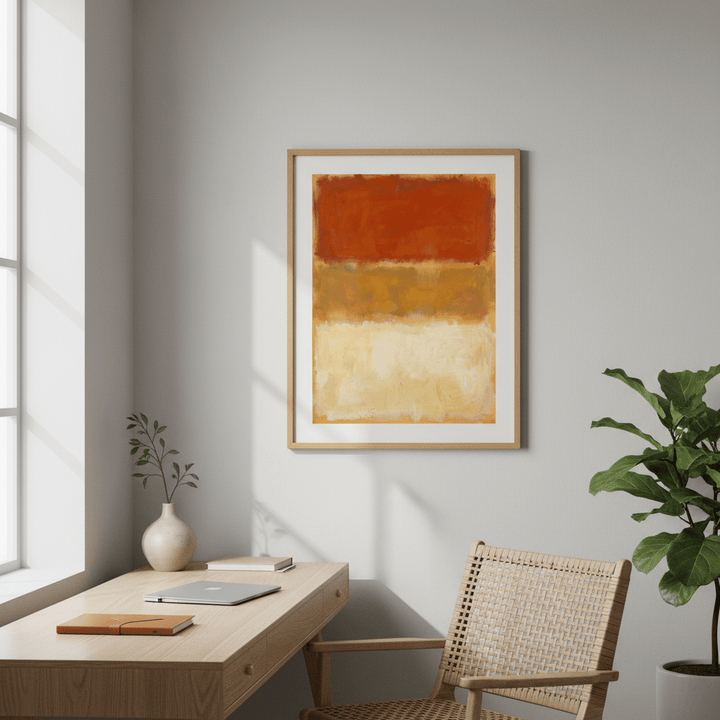 Harvest Glow Abstract Wall Art Inspired by Mark Rothko wall - art - picture - poster