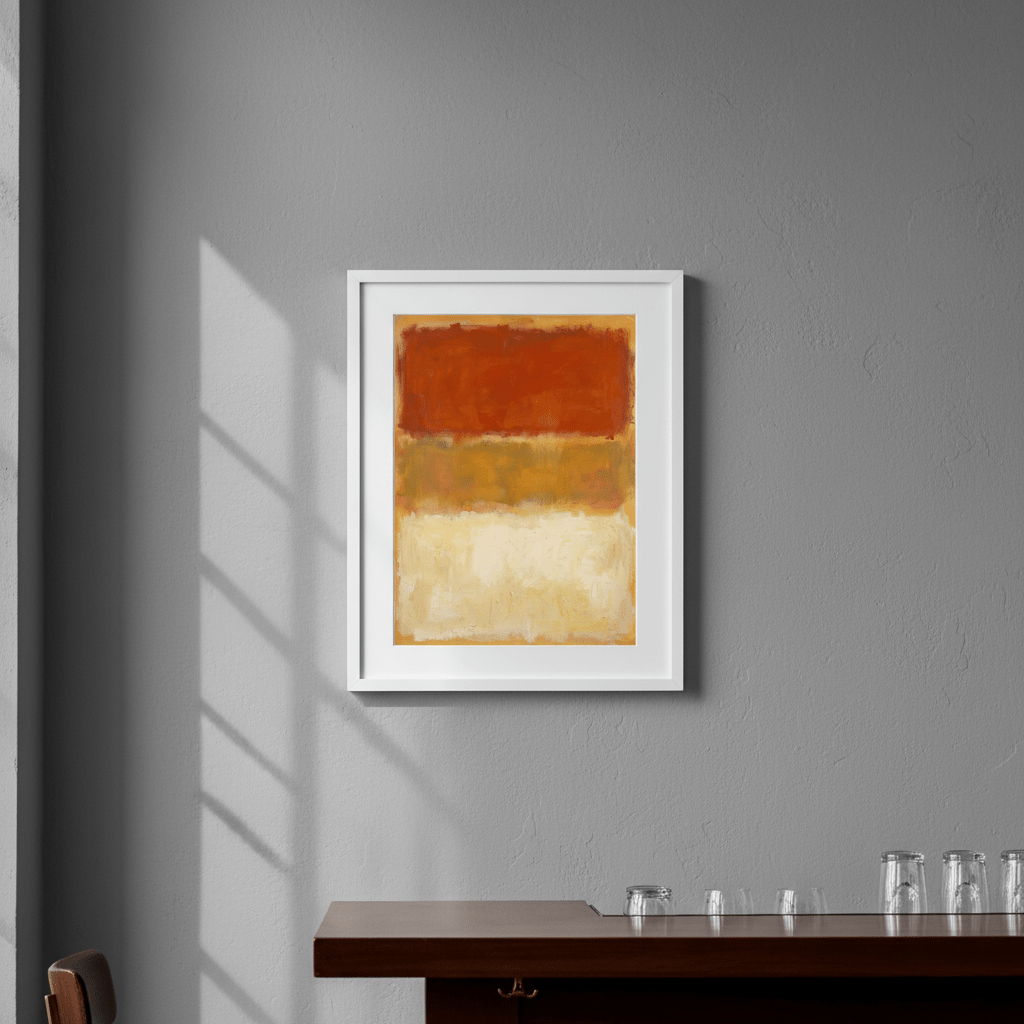 Harvest Glow Abstract Wall Art Inspired by Mark Rothko wall - art - picture - poster