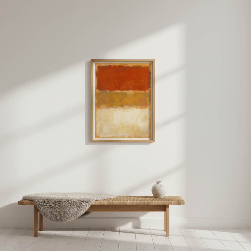 Harvest Glow Abstract Wall Art Inspired by Mark Rothko wall - art - picture - poster