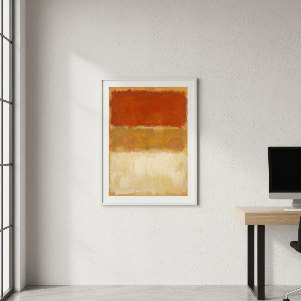 Harvest Glow Abstract Wall Art Inspired by Mark Rothko wall - art - picture - poster