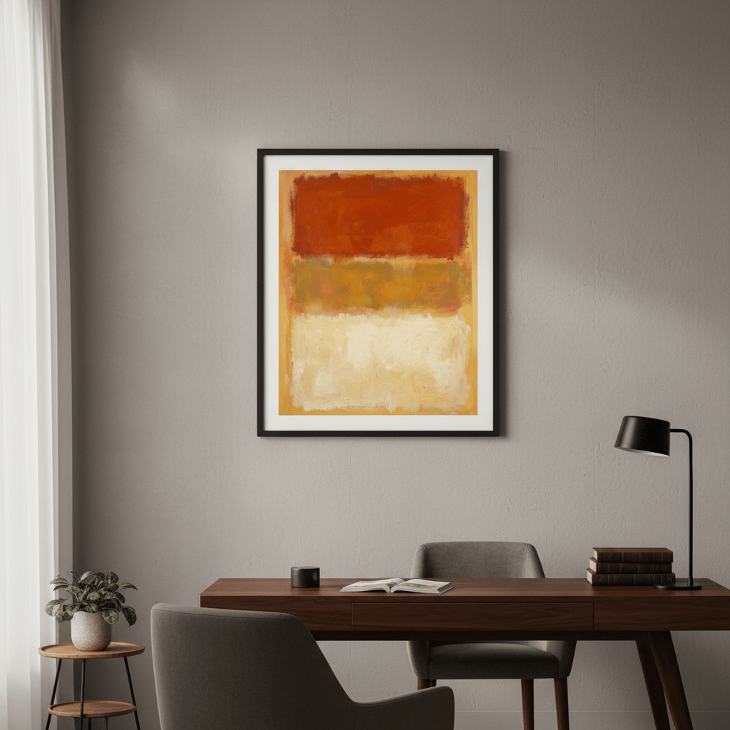 Harvest Glow Abstract Wall Art Inspired by Mark Rothko wall - art - picture - poster