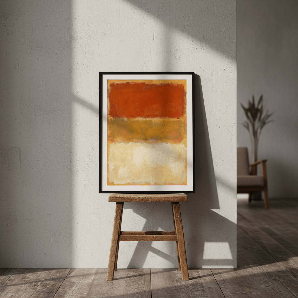 Harvest Glow Abstract Wall Art Inspired by Mark Rothko wall - art - picture - poster
