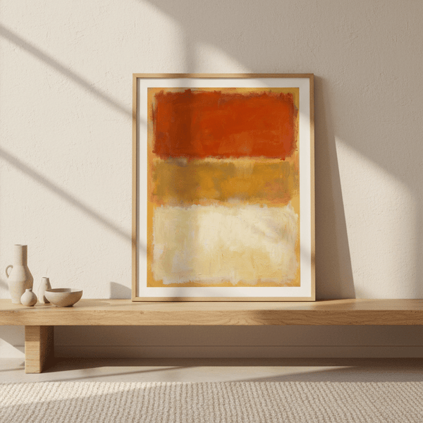 Harvest Glow Abstract Wall Art Inspired by Mark Rothko