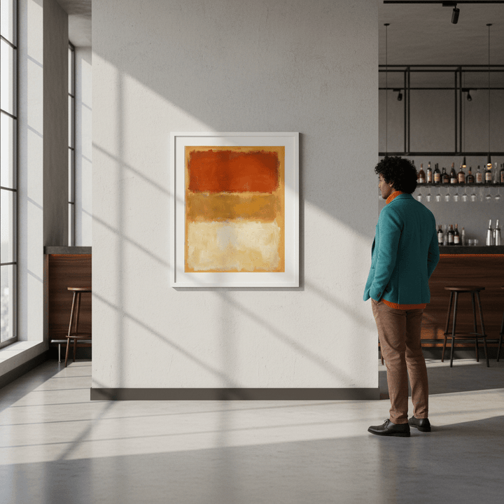 Harvest Glow Abstract Wall Art Inspired by Mark Rothko wall - art - picture - poster