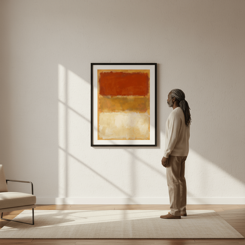 Harvest Glow Abstract Wall Art Inspired by Mark Rothko wall - art - picture - poster
