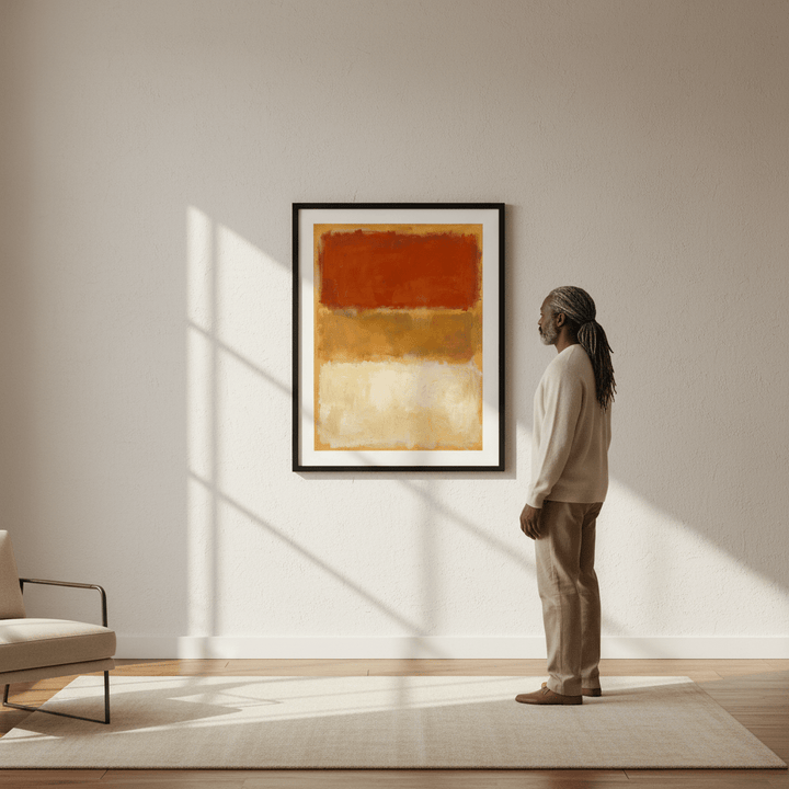 Harvest Glow Abstract Wall Art Inspired by Mark Rothko wall - art - picture - poster