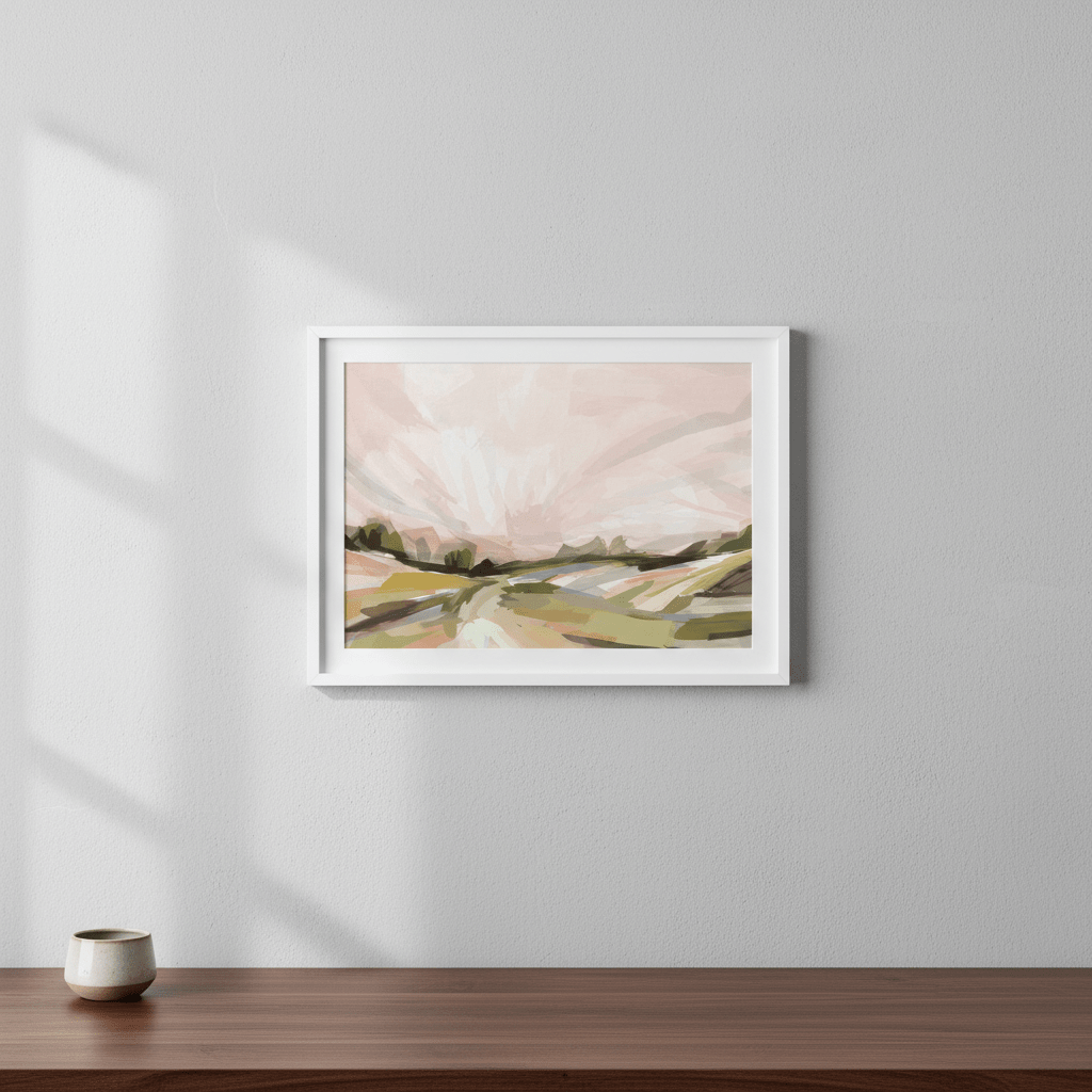Harvest Sunset by Deer Muskeeter wall - art - picture - poster