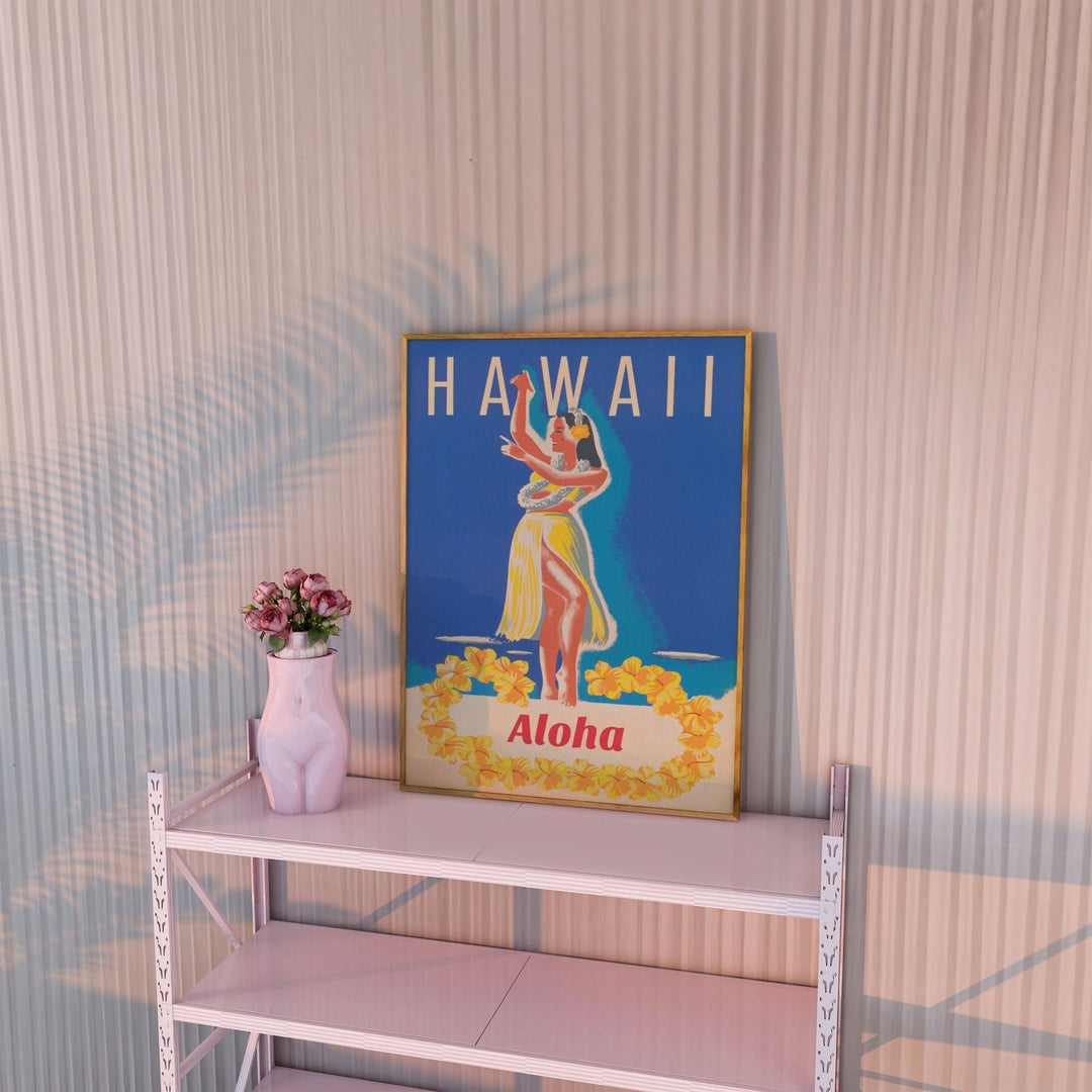 Hawaii Aloha Vintage Wall Art wall - art - picture - poster