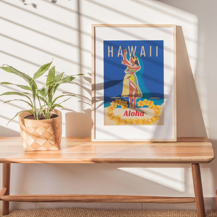 Hawaii Aloha Vintage Wall Art wall - art - picture - poster