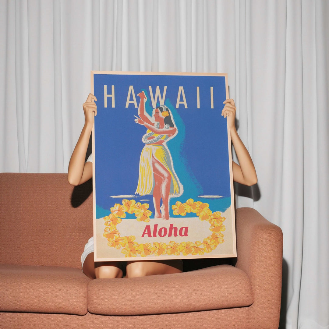 Hawaii Aloha Vintage Wall Art wall - art - picture - poster