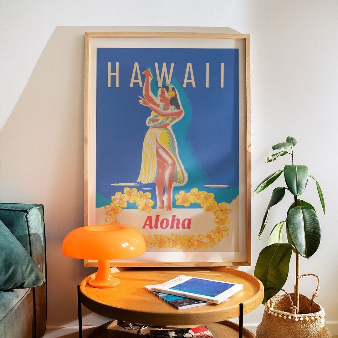 Hawaii Aloha Vintage Wall Art wall - art - picture - poster