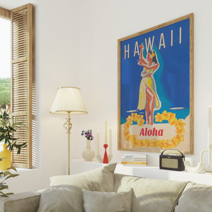 Hawaii Aloha Vintage Wall Art wall - art - picture - poster