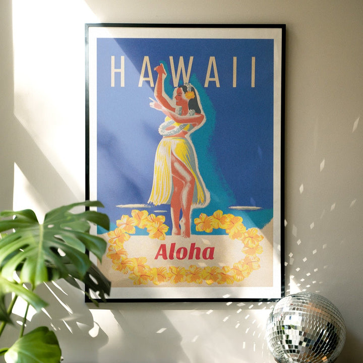Hawaii Aloha Vintage Wall Art wall - art - picture - poster