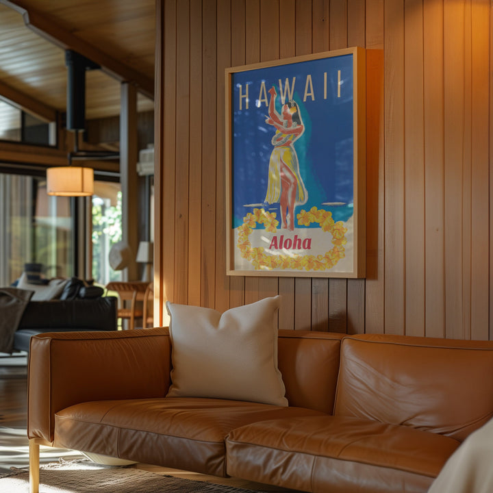 Hawaii Aloha Vintage Wall Art wall - art - picture - poster