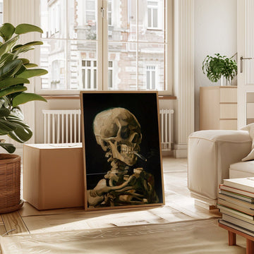 Head of a Skeleton with a Burning Cigarette Wall Art by Vincent van Gogh - Style My Wall