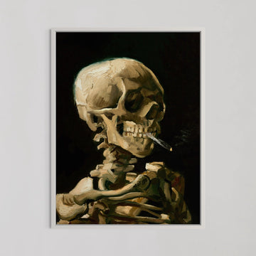 Head of a Skeleton with a Burning Cigarette Wall Art by Vincent van Gogh - Style My Wall