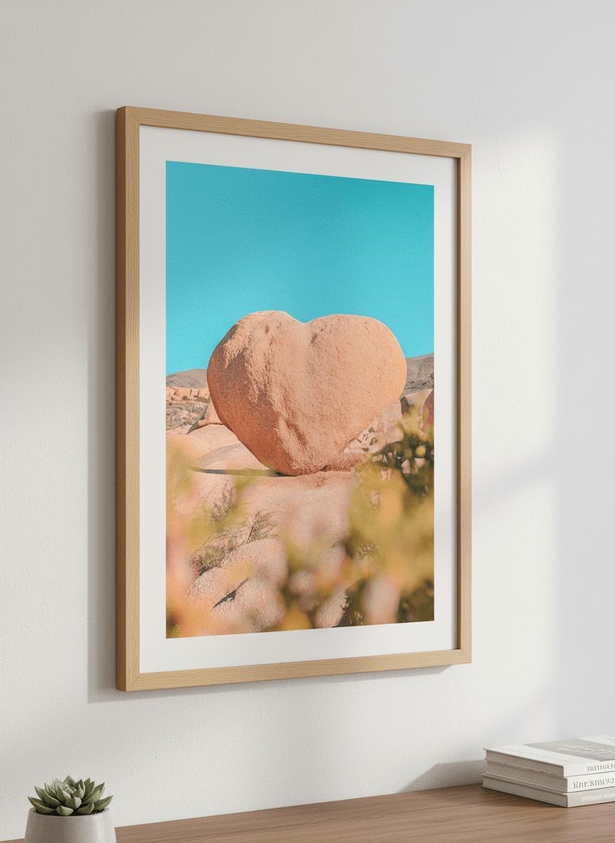 Contemporary wall art featured in a bright modern office workspace