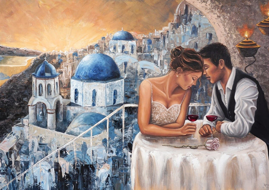 Heaven On Earth, Santorini By Isabella Karolewicz Art