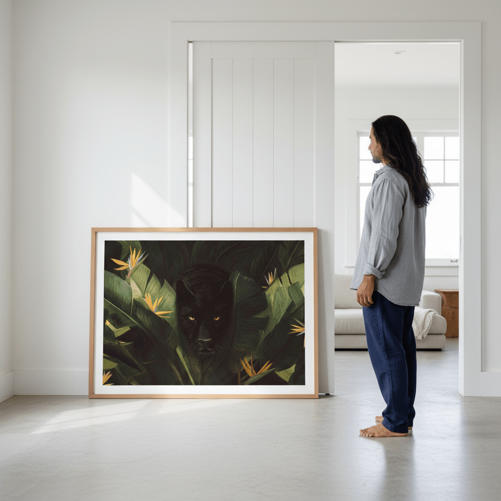 Hello Panther by Florent Bodart wall - art - picture - poster