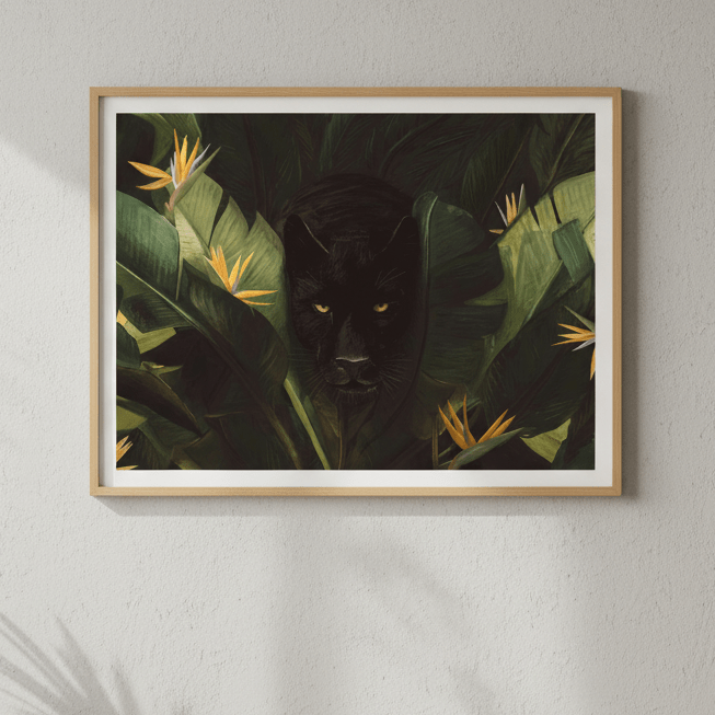 Hello Panther by Florent Bodart wall - art - picture - poster