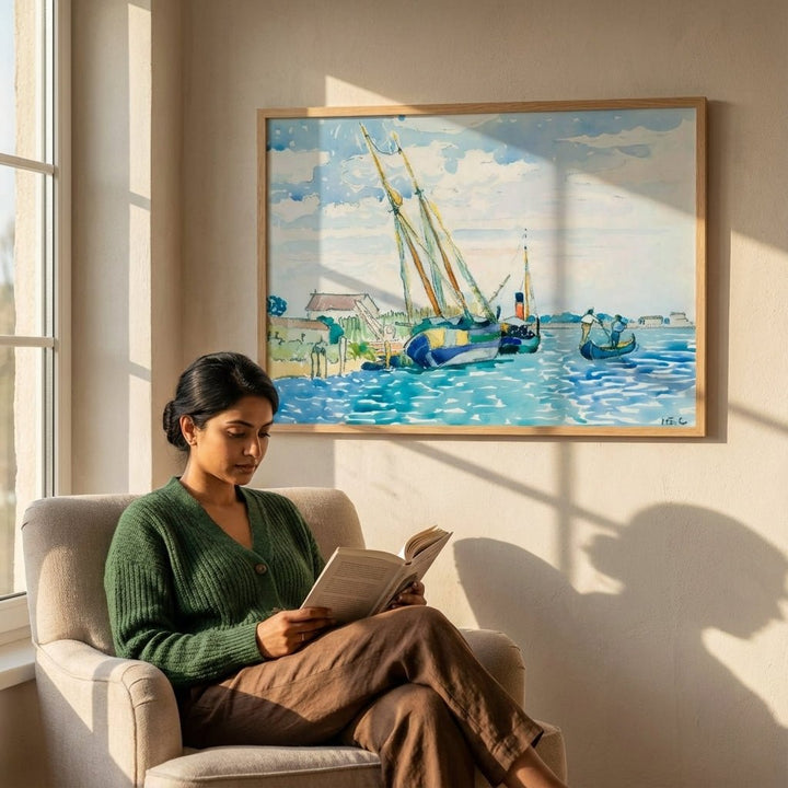 Henri - Edmond Cross Marine Scene wall - art - picture - poster