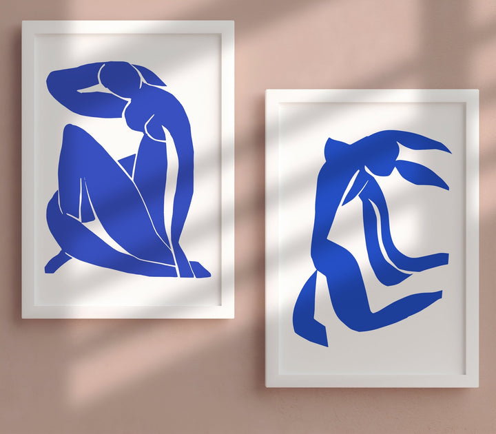 Henri Matisse Blue Papiers Decoupes Pair - Style My Wall