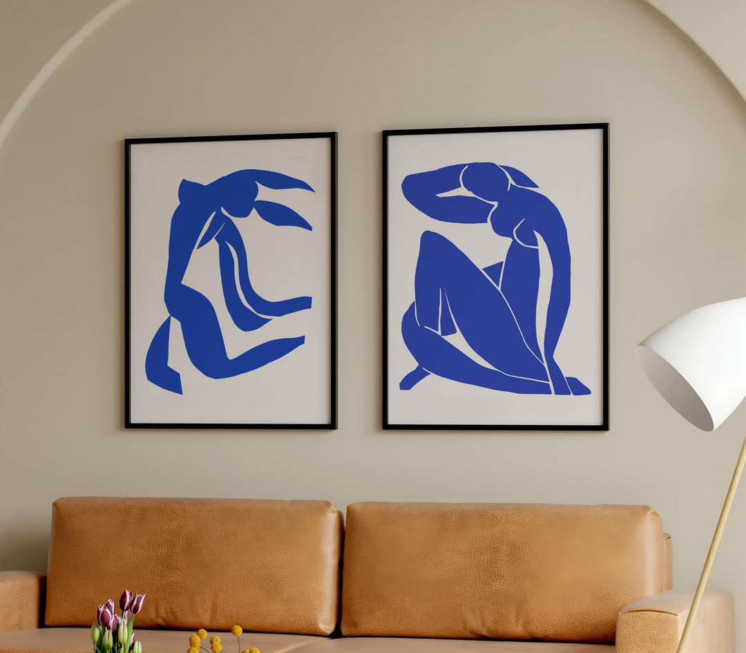 Henri Matisse Blue Papiers Decoupes Pair - Style My Wall