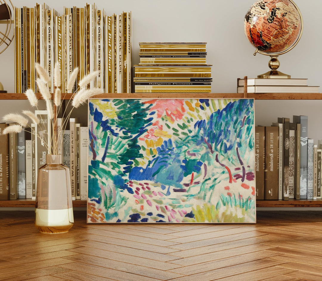 Henri Matisse Landscape at Colliourem,livingroom,timber border