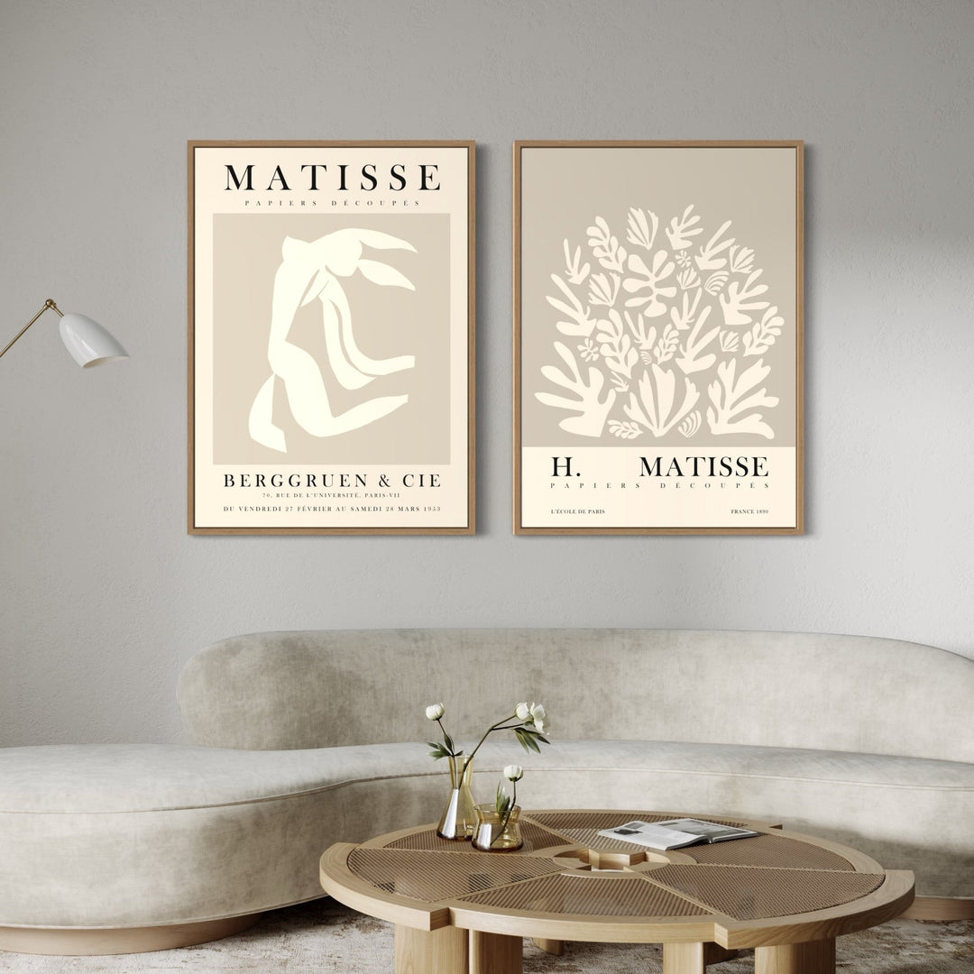 Henri Matisse - Neutral Boho Pair Wall Art - Style My Wall