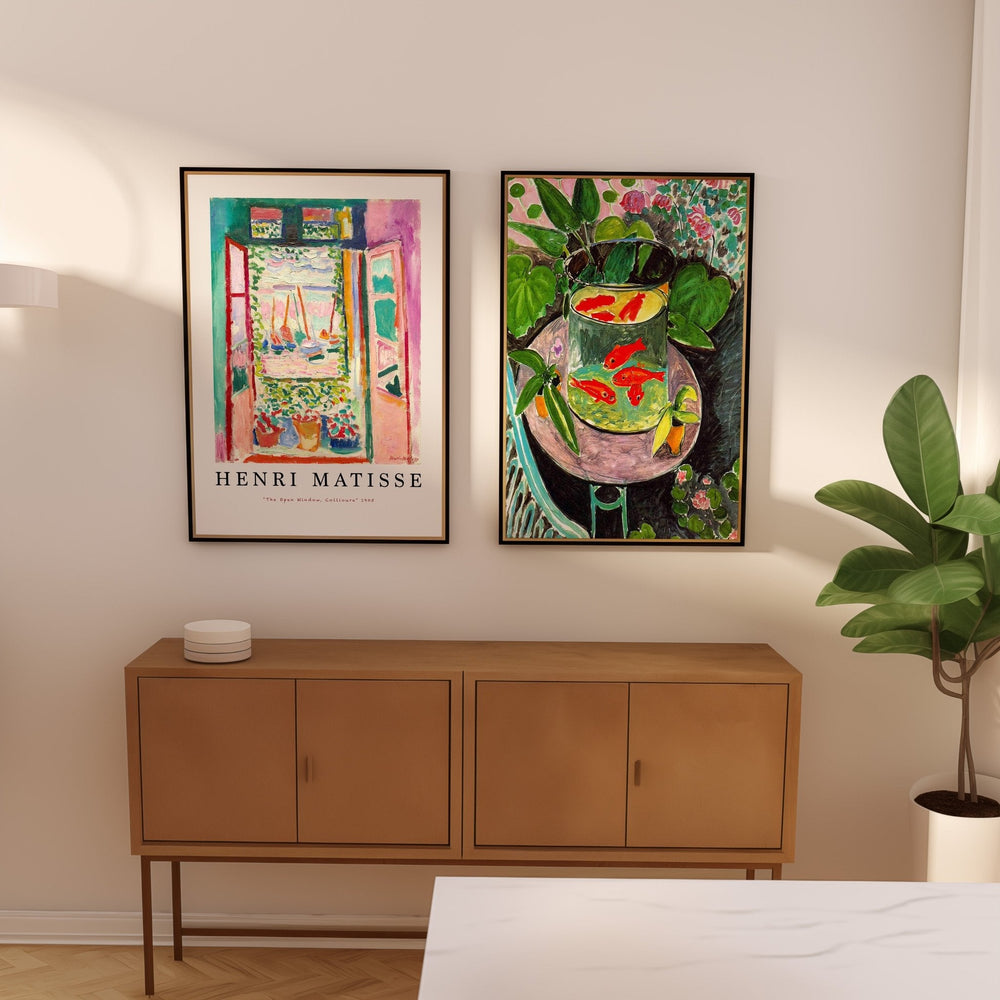Henri Matisse Open Window & Goldfish Pair - Style My Wall