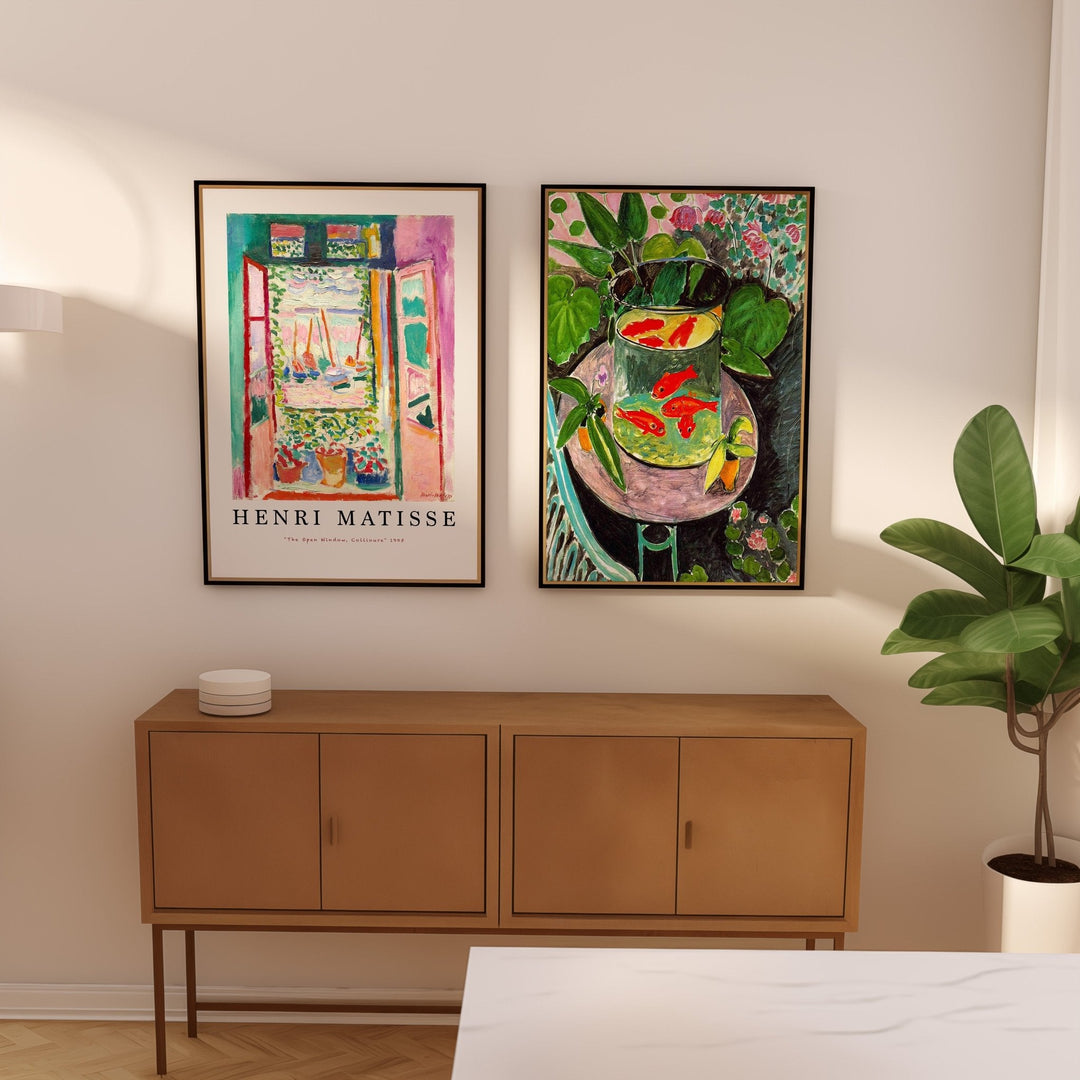 Henri Matisse Open Window & Goldfish Pair - Style My Wall