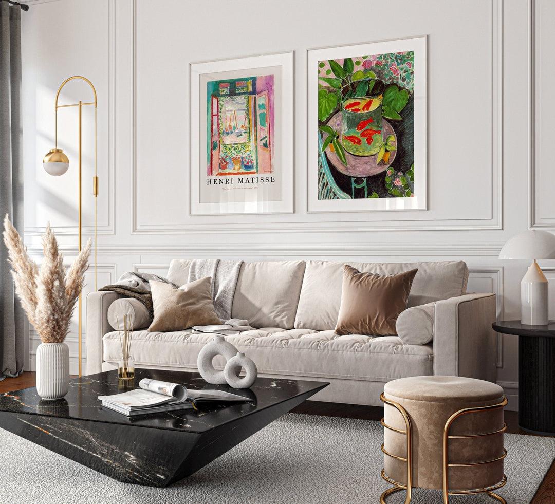 Henri Matisse Open Window & Goldfish Pair - Style My Wall