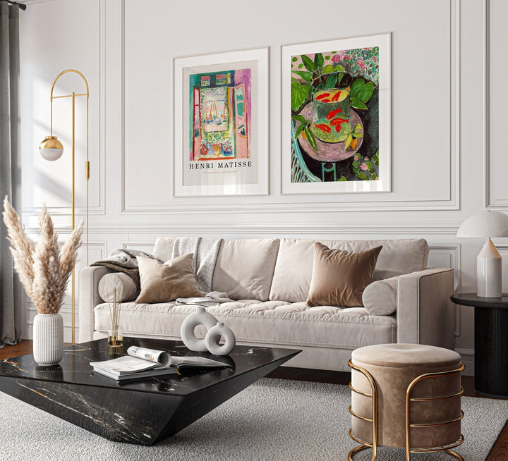 Henri Matisse Open Window & Goldfish Pair - Style My Wall