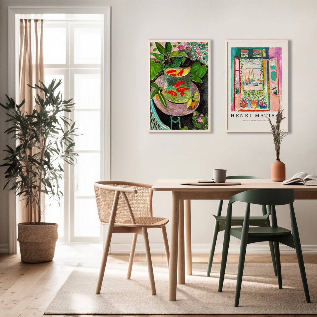 Henri Matisse Open Window & Goldfish Pair - Style My Wall