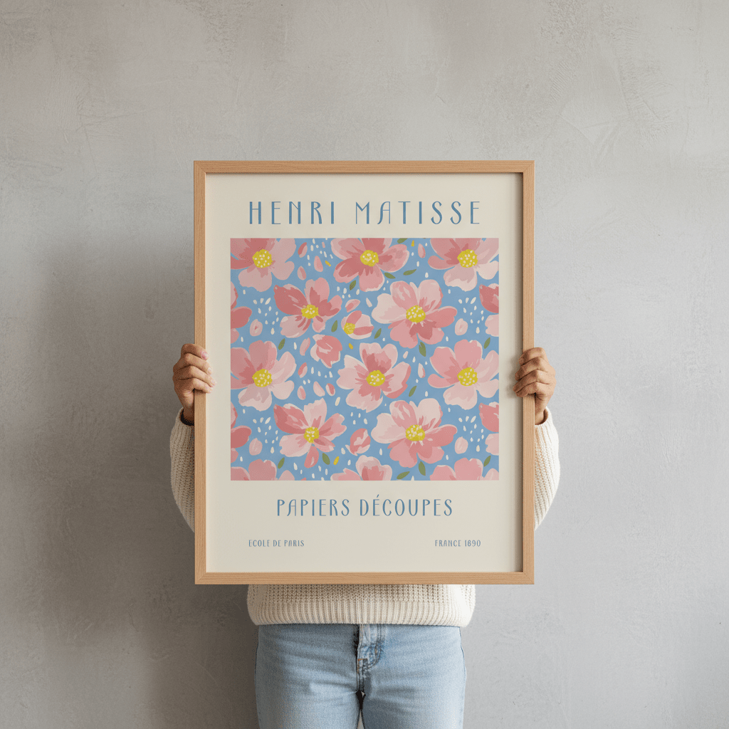 Henri Matisse Papiers Decoupes Flower Market France 1890 wall - art - picture - poster