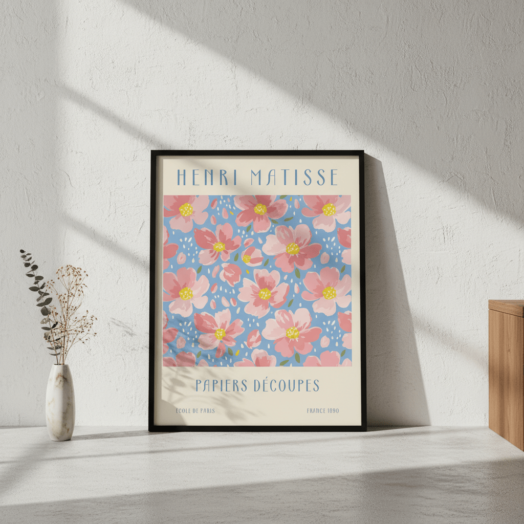 Henri Matisse Papiers Decoupes Flower Market France 1890 wall - art - picture - poster