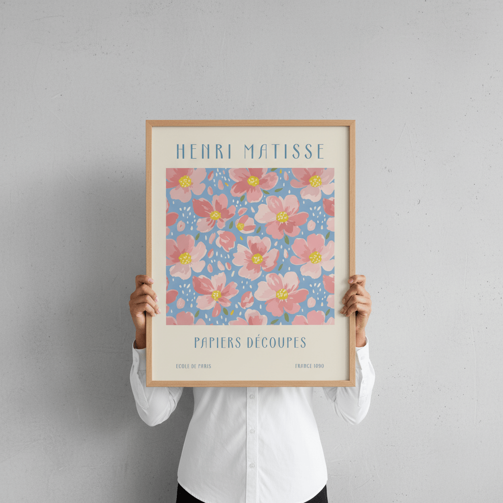 Henri Matisse Papiers Decoupes Flower Market France 1890 wall - art - picture - poster