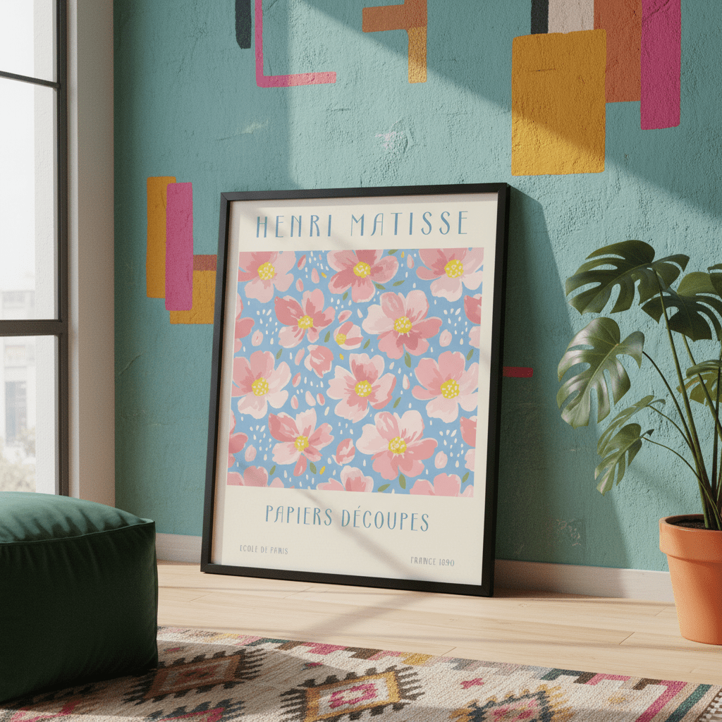 Henri Matisse Papiers Decoupes Flower Market France 1890 wall - art - picture - poster