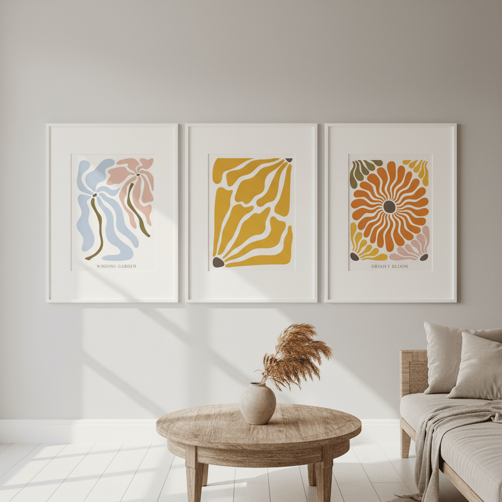 Henri Matisse Retro Flower Market Trio Wall Art wall - art - picture - poster