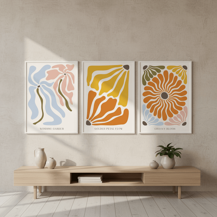 Henri Matisse Retro Flower Market Trio Wall Art wall - art - picture - poster