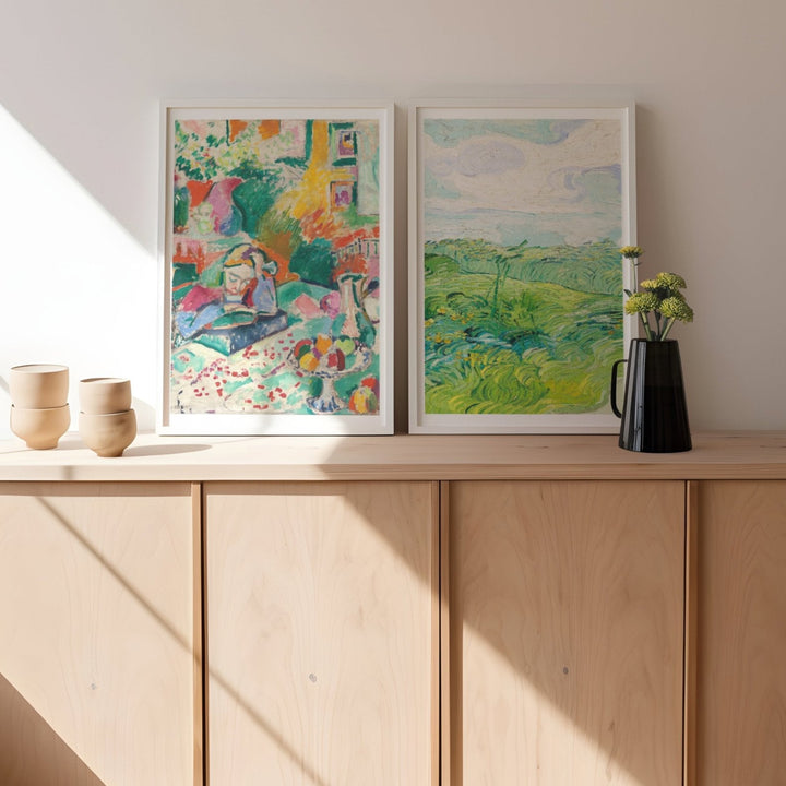 Henri Matisse Woman & Landscape Exhibition Duo wall - art - picture - poster