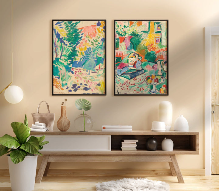 Henri Matisse Woman & Landscape Exhibition Duo wall - art - picture - poster